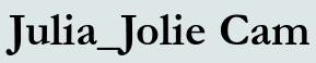 Julia_Jolie Cam